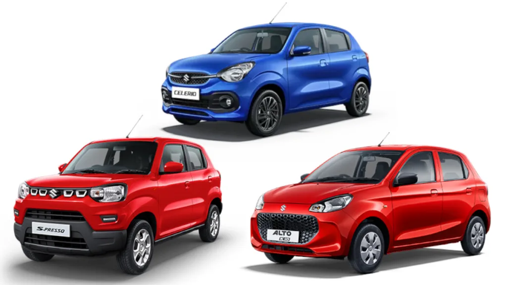 Maruti Suzuki Alto K10, Maruti Suzuki S-Presso, Maruti Suzuki Celerio