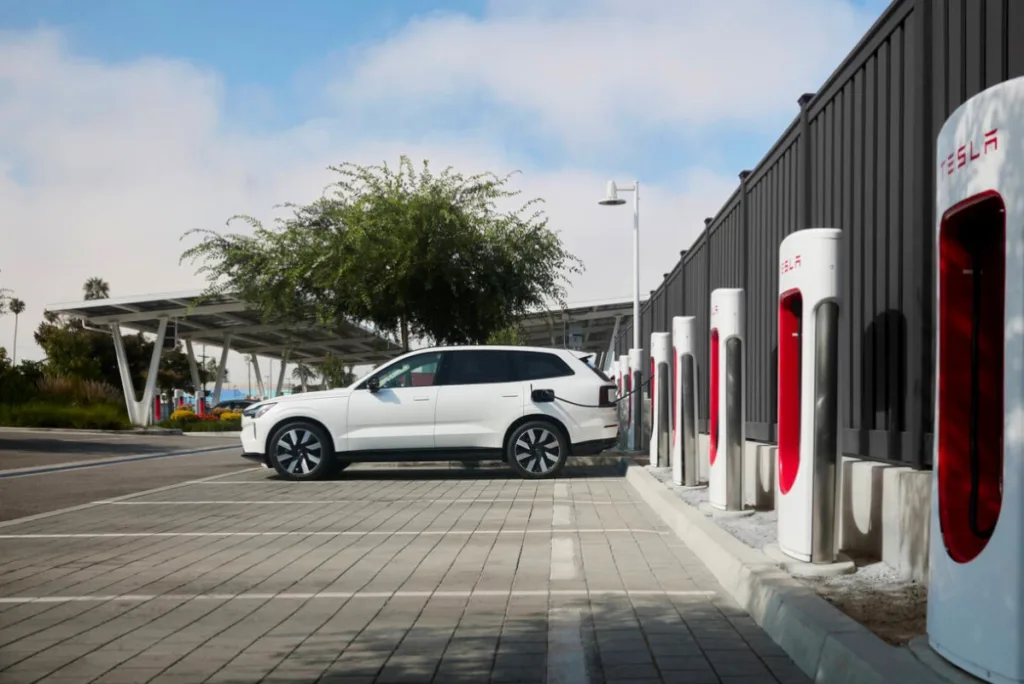 Volvo EVs Get Tesla Supercharger Access