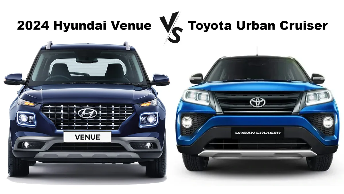 2024 Hyundai Venue vs Toyota Urban Cruiser: Compact SUV Showdown