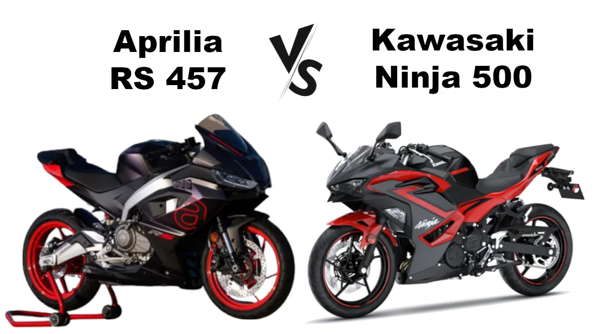 Aprilia RS 457 vs Kawasaki Ninja 500