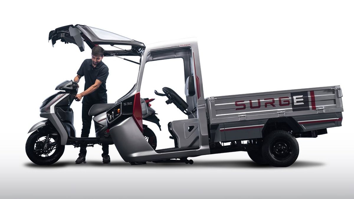 Hero Surge S32 EV: A Batman-like Electric Scooter that Converts into a Cargo Carrier