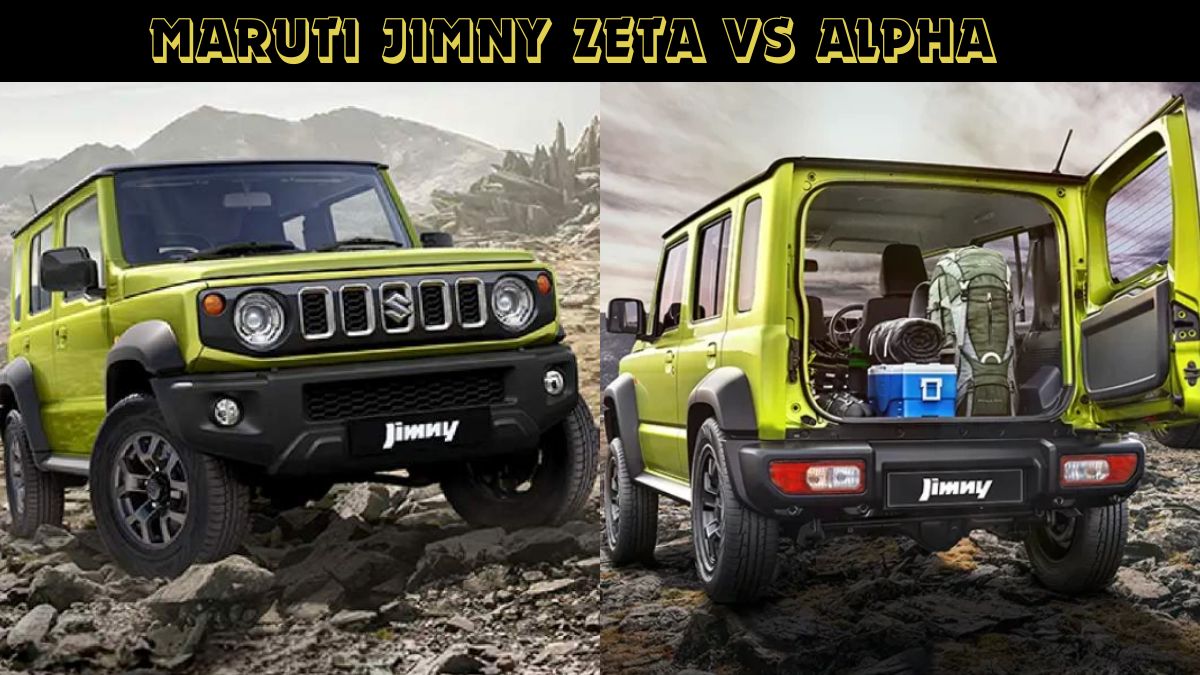 Maruti Jimny Zeta Vs Alpha: Price, Specs, Features Compared