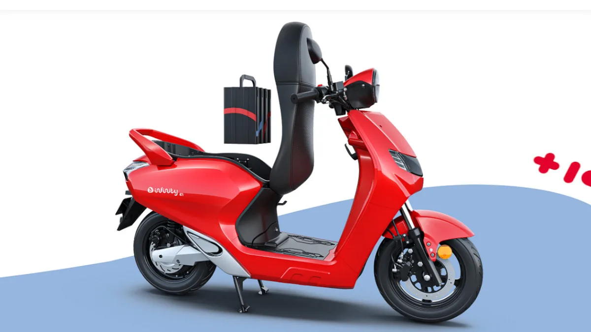 New Bounce Infinity E1X: Replaceable Battery Electric Scooter at ₹55,000