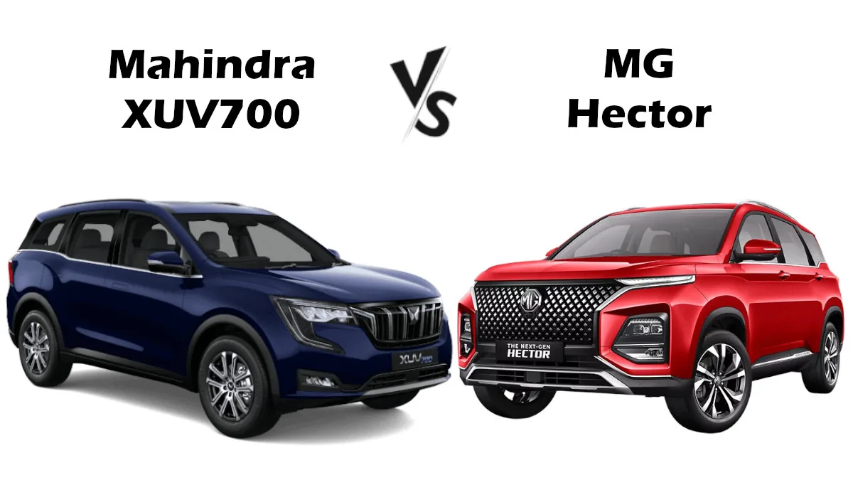 MG Hector vs Mahindra XUV700: 2024 Battle of the SUVs