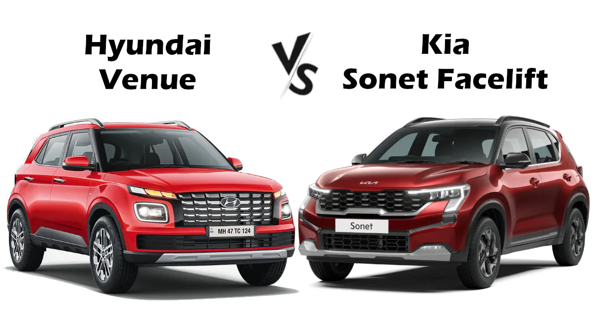 Hyundai Venue vs 2024 Kia Sonet Facelift: Compact SUV Showdown