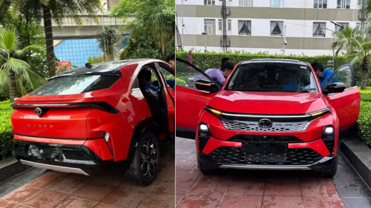 Tata Curvv Looks Red Hot in Latest Spy Shots