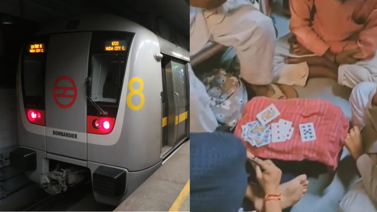 Delhi Metro Passengers Caught Playing Teen Patti in Viral Video