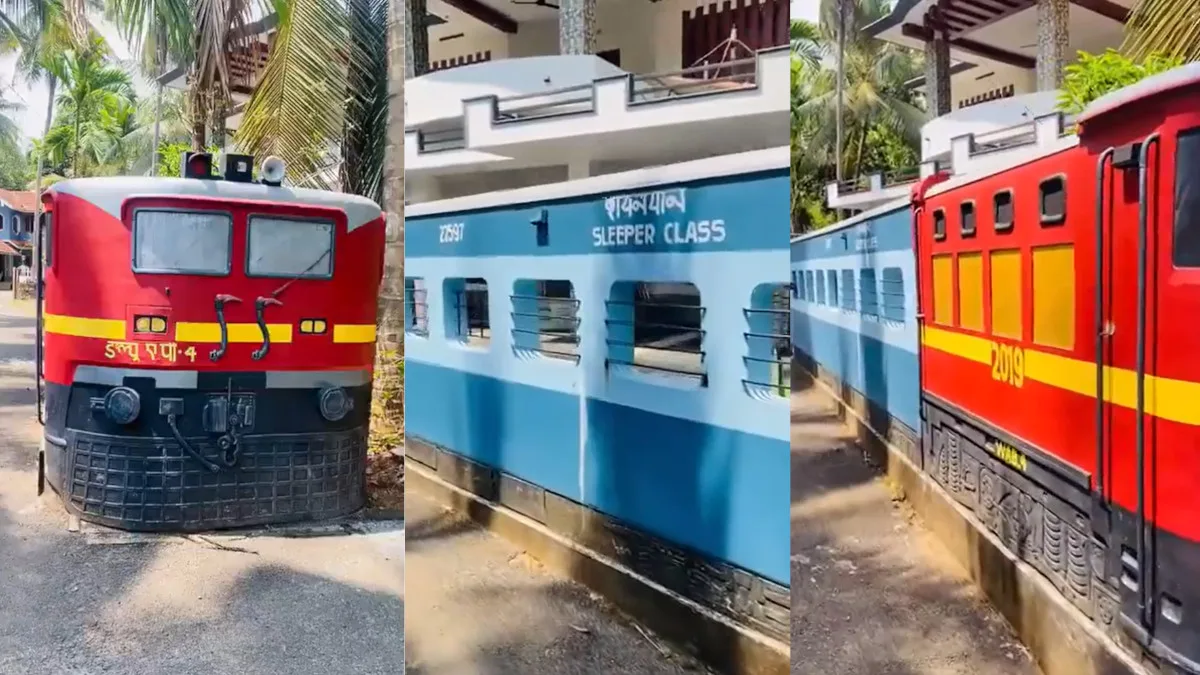 Kerala Homeowner Creates Most Realistic Train Replica Ever