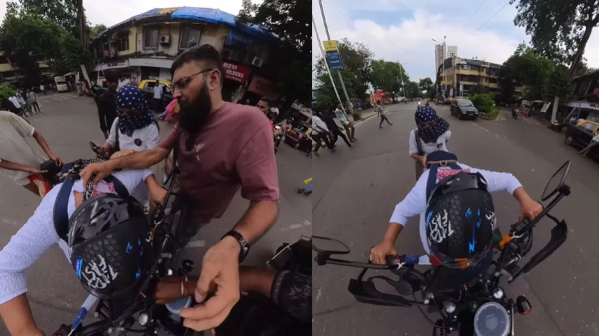 Woman Narrowly Escapes Death After Scarf Gets Caught in Bike Handle