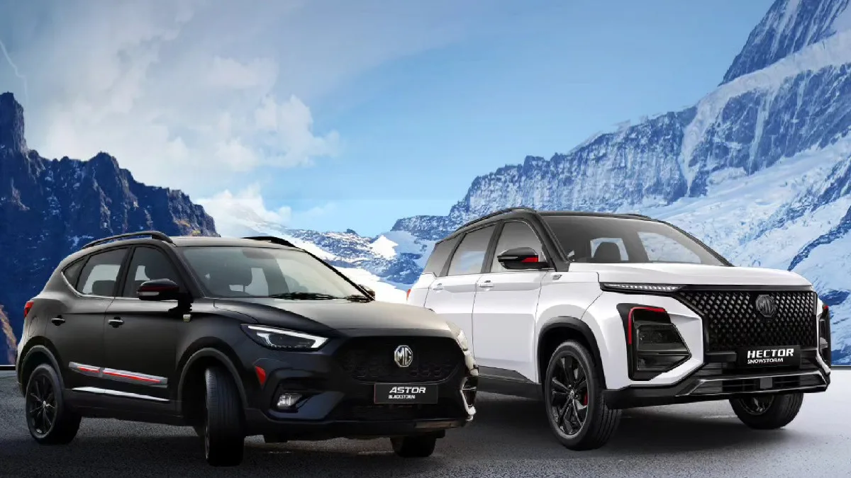 MG Hector Snowstorm and Astor Blackstorm: Unveiled in India