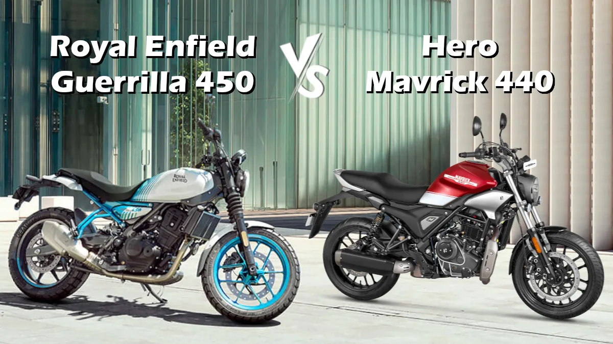 Royal Enfield Guerrilla 450 vs Hero Maverick 440