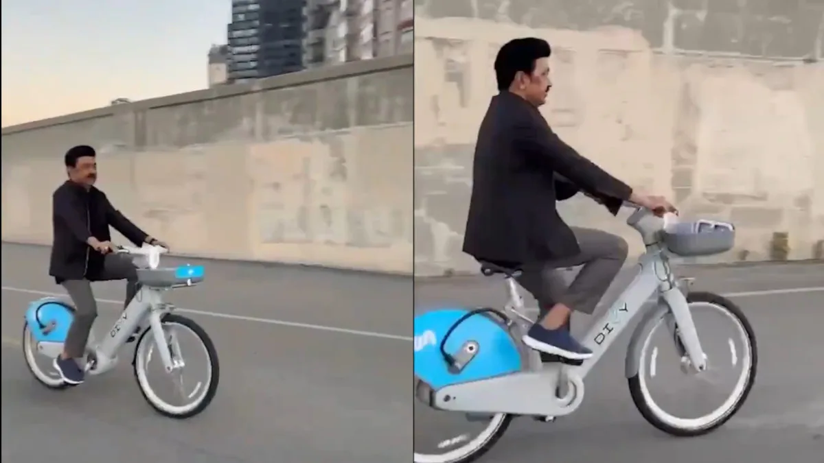 Tamil Nadu CM M K Stalin Enjoy’s Bike Ride in Chicago