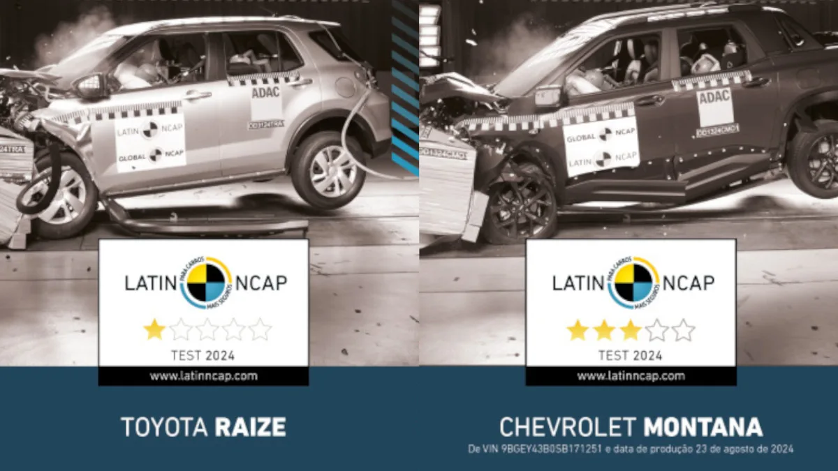 Toyota Raize gets 1 star, Chevrolet Montana scores 3 in Latin NCAP test