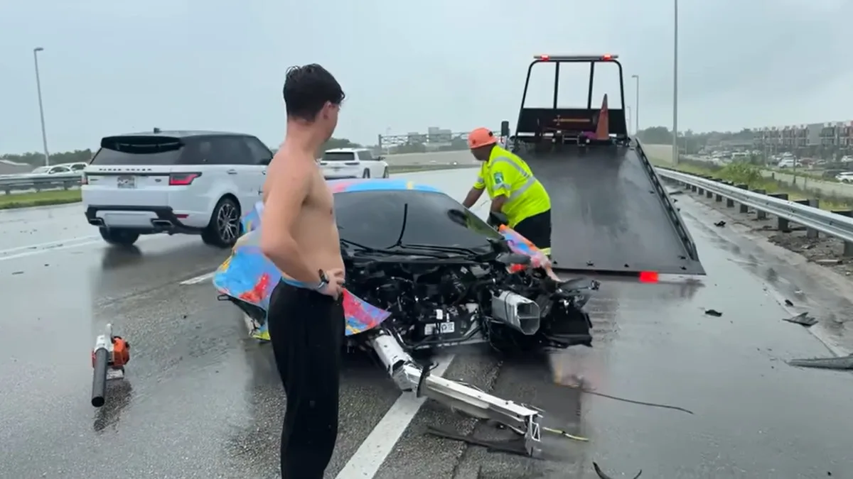 Jack Doherty crashed mclaren