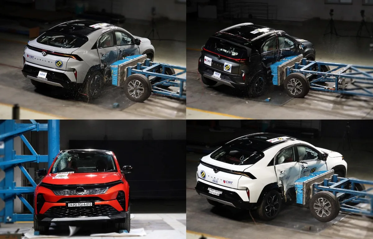 Tata Curvv EV, Nexon Ace BNCAP Crash Tests with 5-Star Ratings