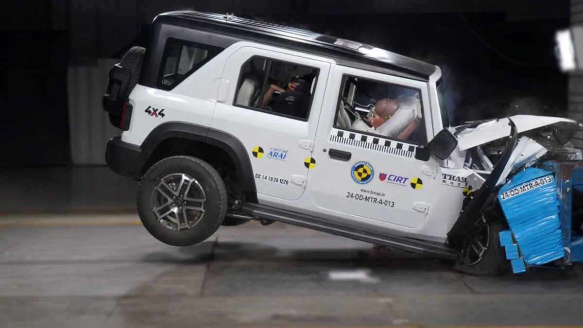 Mahindra Thar Roxx: 5-Star Safety Rating in Bharat NCAP Tests